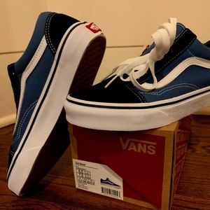Vans - old Skool -size 6 mens/boys navy